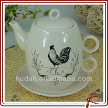 Decal Tea Pot For One&Chicken